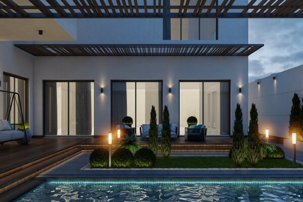 مشاريع رميم تصميم الحدائق الخارجية والمسابح 1